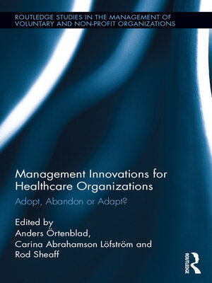 cover image of Management Innovations for Healthcare Organizations
